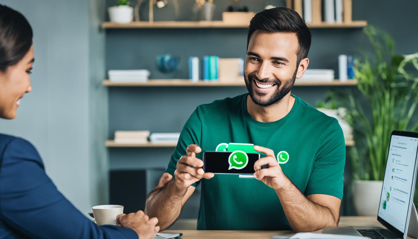 WhatsApp لدعم العملاء